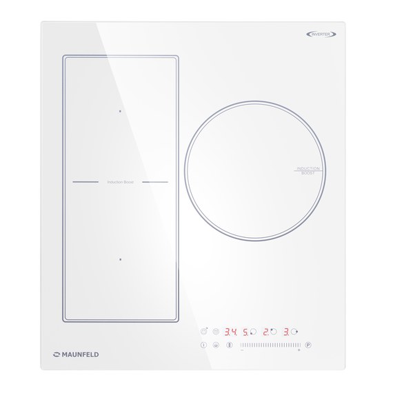 Индукционная варочная поверхность Maunfeld CVI453SBWH Inverter - фото 