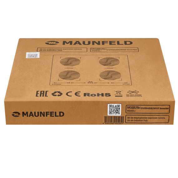 Индукционная варочная поверхность Maunfeld CVI594SB2WHF Inverter - фото 2