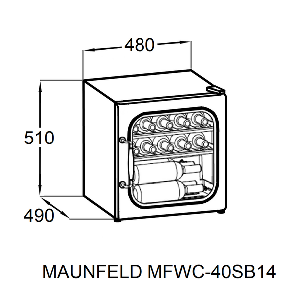 Винный шкаф Maunfeld MFWC-40SB14 - фото 7