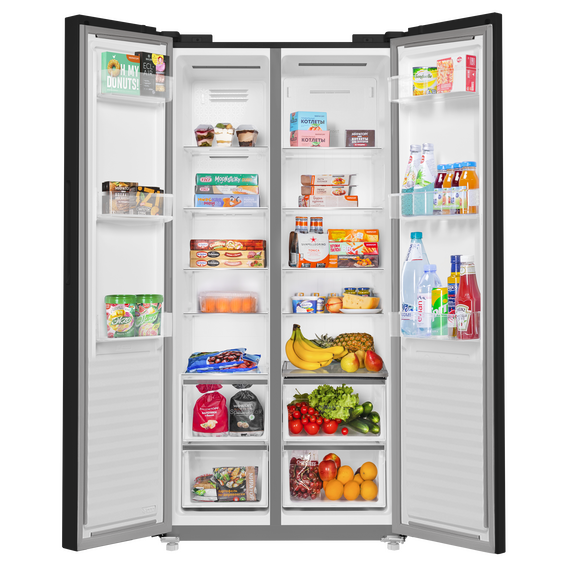 Холодильник Side by Side с инвертором Maunfeld MFF191NFB - фото 3