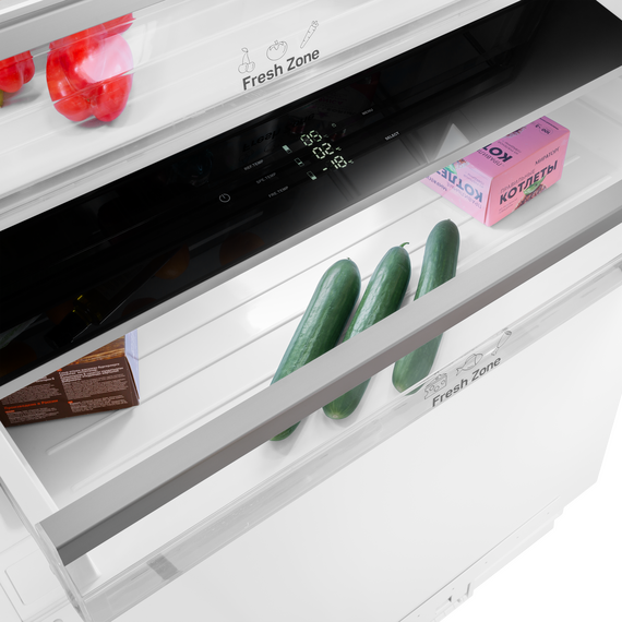 Встраиваемый двухкамерный холодильник Maunfeld MBF212NFW1 Inverter - фото 14