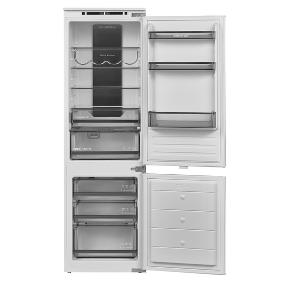 Встраиваемый двухкамерный холодильник Maunfeld MBF177NFWHGR Inverter - фото 3