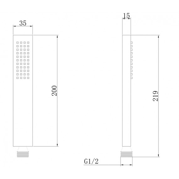 Ручной душ Abber AF0050SP, сатин - фото 2