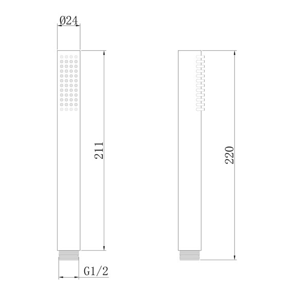 Ручной душ Abber AF0051RG, розовое золото - фото 2
