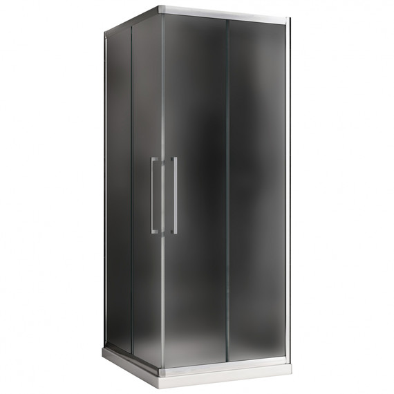 Душевое ограждение Abber Schwarzer Diamant 90х90 см AG02090MH, хром/матовое - фото 