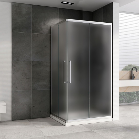 Душевое ограждение Abber Schwarzer Diamant 120х90 см AG02129MH, хром/матовое - фото 2