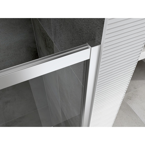 Душевое ограждение Abber Schwarzer Diamant 100х50 см AG301005-S505, хром/прозрачное - фото 4