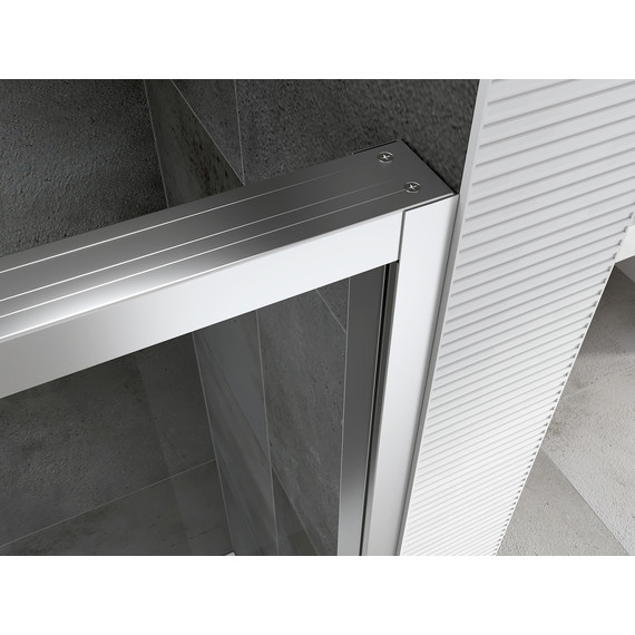 Душевая дверь Abber Komfort 170 см AG93170 (стекло 8 мм) хром/прозрачное - фото 2