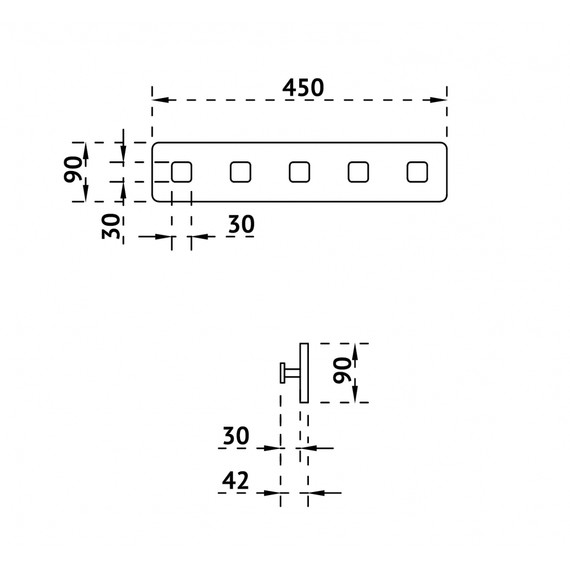 Набор крючков ABBER Stein AS1650, цвет белый матовый - фото 2