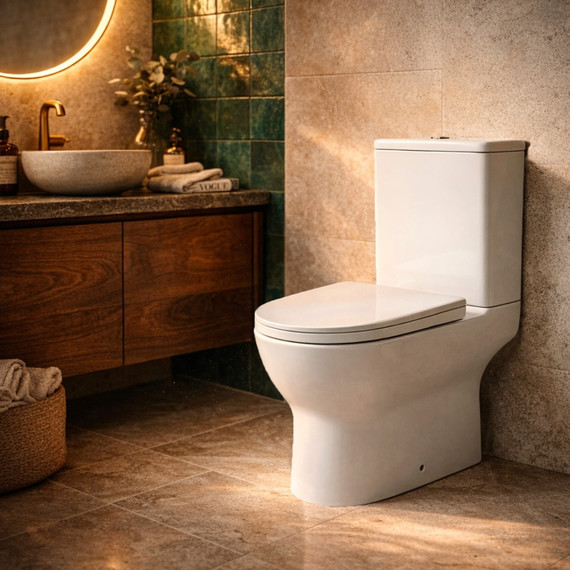 Унитаз-компакт безободковый Azario Mist AZ-45T с быстросъемным сиденьем микролифт (система смыва Торнадо) - фото 12