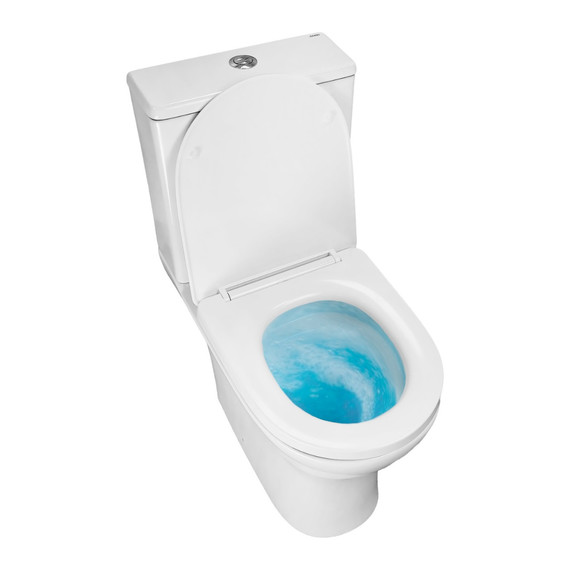 Унитаз-компакт безободковый Azario Mist AZ-45T с быстросъемным сиденьем микролифт (система смыва Торнадо) - фото 10