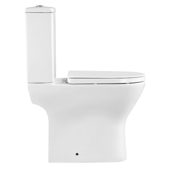 Унитаз-компакт безободковый Azario Mist AZ-45T с быстросъемным сиденьем микролифт (система смыва Торнадо) - фото 3