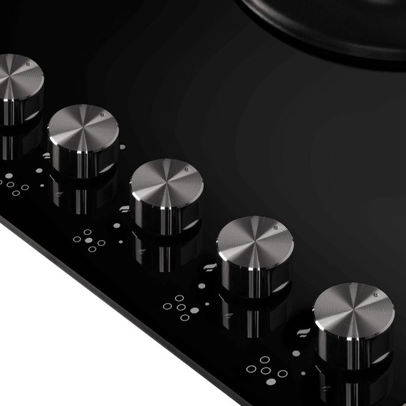 Газовая варочная поверхность Maunfeld EGHG.75.83CB/G (чёрное стекло) - фото 5