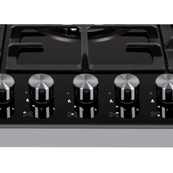 Газовая варочная поверхность Maunfeld EGHG.75.83CB/G (чёрное стекло) - фото 7