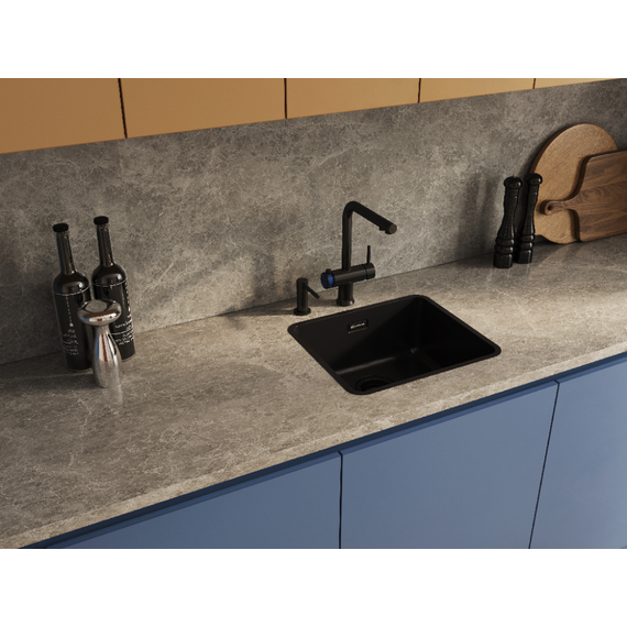 Дозатор для моющего средства сенсорный OM-09 sensor gb 4995101, графит - фото 3