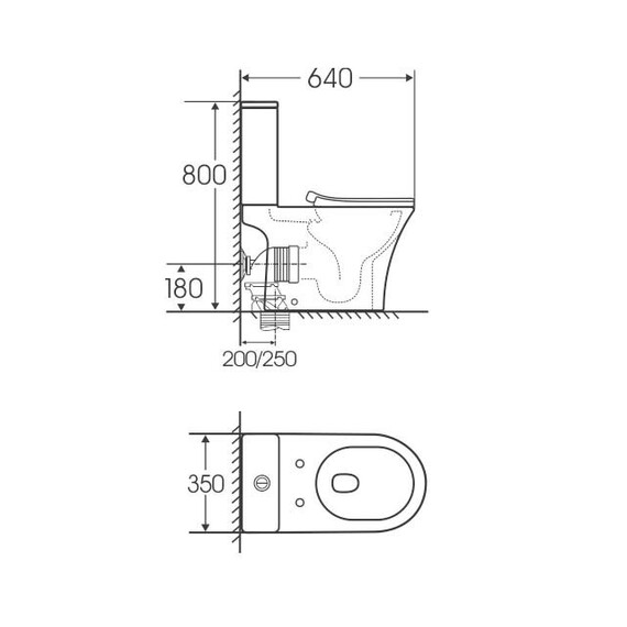 Унитаз-компакт безободковый Grossman Classic GR-4465SQ с тонкой крышкой микролифт (Система смыва торнадо) - фото 9