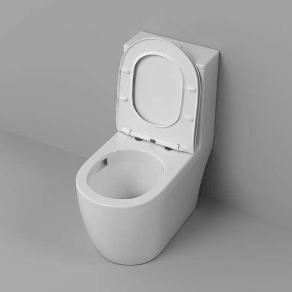 Унитаз-моноблок безободковый Grossman Classic GR-4484SQ с тонкой крышкой микролифт (система смыва Торнадо) - фото 6