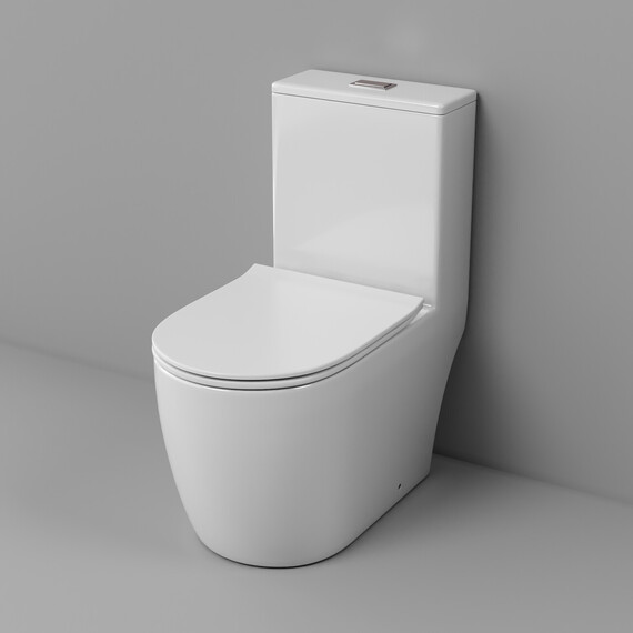 Унитаз-моноблок безободковый Grossman Classic GR-4484SQ с тонкой крышкой микролифт (система смыва Торнадо) - фото 7