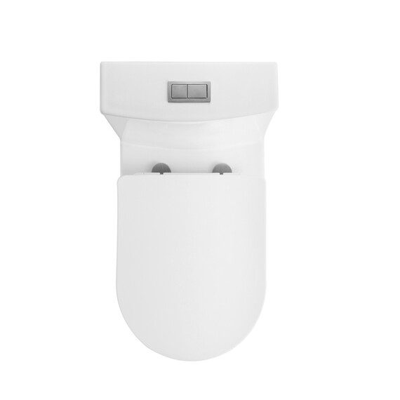 Унитаз-моноблок с ультратонким ободком Grossman Thin Rim GR-5607SQ с тонкой крышкой микролифт (система смыва Торнадо) - фото 5