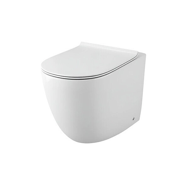 Унитаз приставной безободковый Grossman Classic GR-PR4411S с тонкой крышкой микролифт - фото 