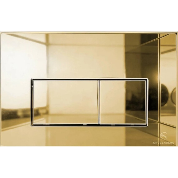 Кнопка смыва GROCENBERG KM3070GO, золото - фото 