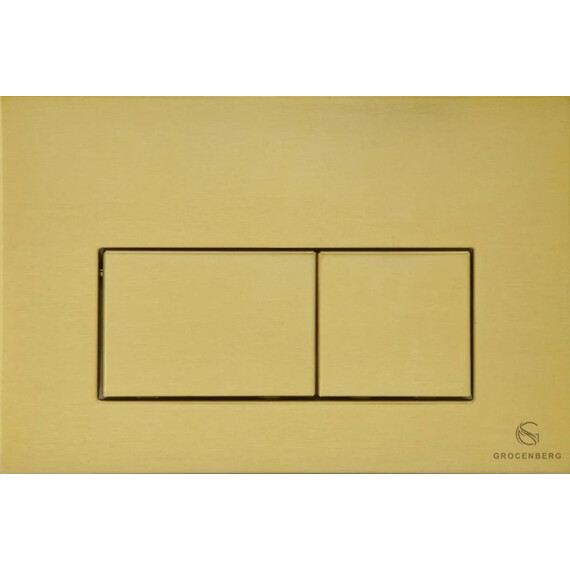 Кнопка смыва GROCENBERG KM3070MG, золото матовое - фото 