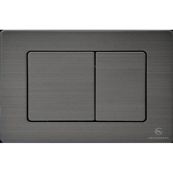 Кнопка смыва GROCENBERG KM3080BG, графит - фото 