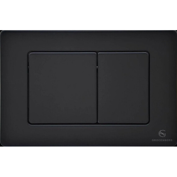 Кнопка смыва GROCENBERG KM3080BL, чёрный матовый - фото 