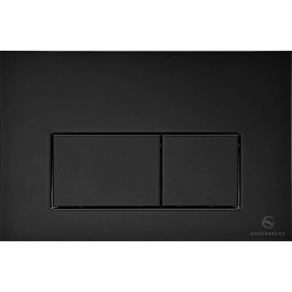 Кнопка смыва GROCENBERG KM3070BL, чёрный матовый - фото 