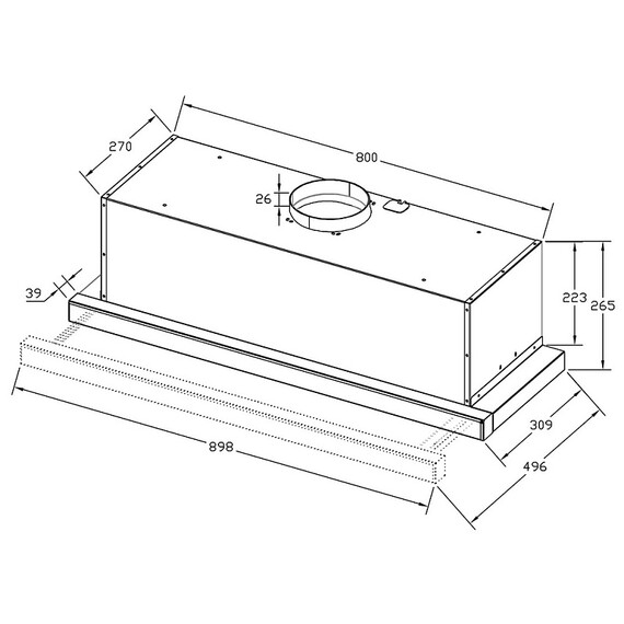 Вытяжка Korting KHP 9815 GN (чёрное стекло) - фото 3