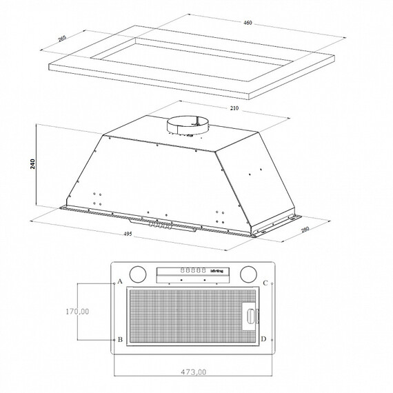 Вытяжка Korting KHI 6631 RN - фото 4