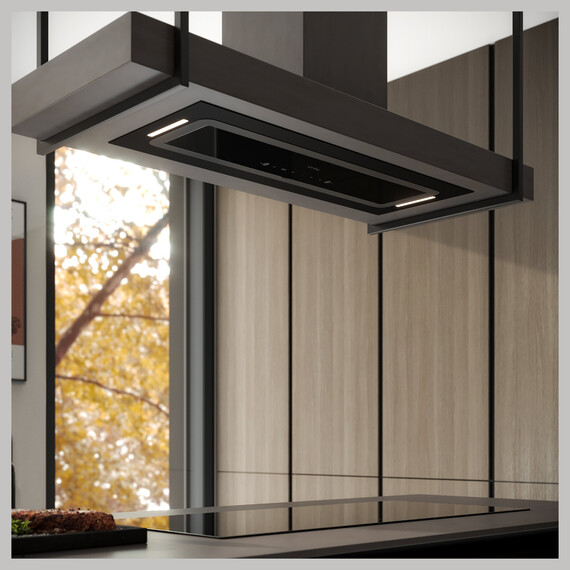 Вытяжка Korting KHI 9099 ICGN (чёрное стекло) - фото 10