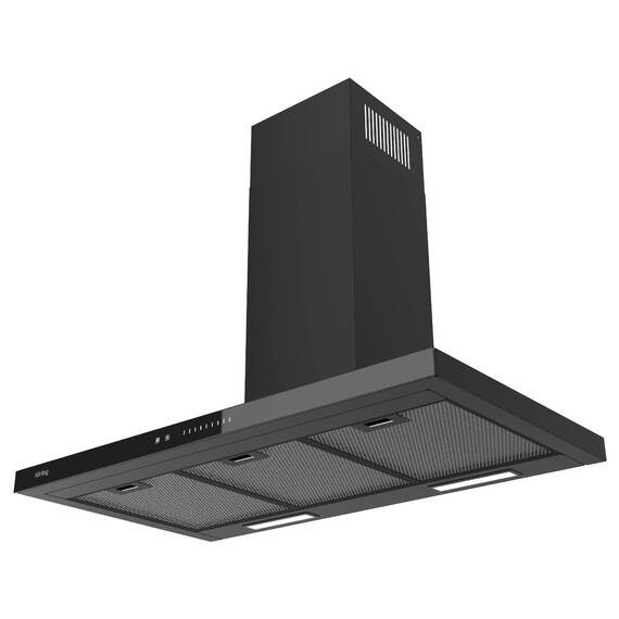 Вытяжка Korting KHC 9989 GN (чёрное стекло) - фото 