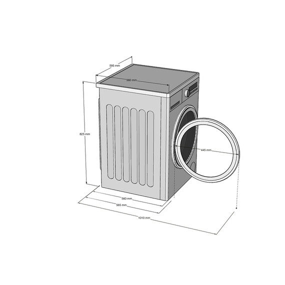 Стиральная машина Korting KWMI 14IS94 (инвертор) - фото 2