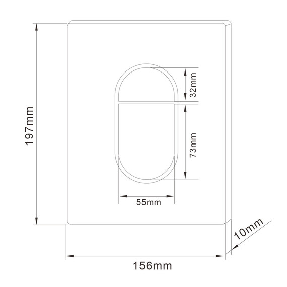 Кнопка смыва пневматическая Abber AC0124MB, чёрный матовый - фото 2