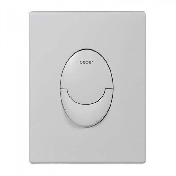 Кнопка смыва пневматическая Abber AC0125MW, белый матовый - фото 