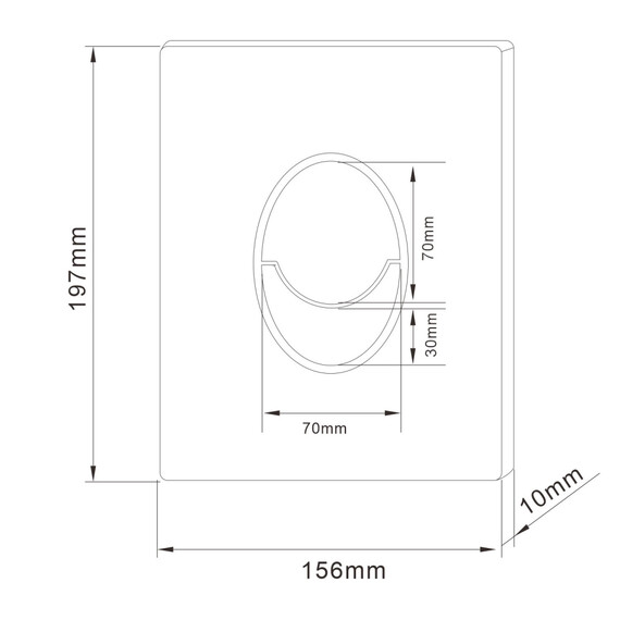 Кнопка смыва пневматическая Abber AC0125NG, никель - фото 2