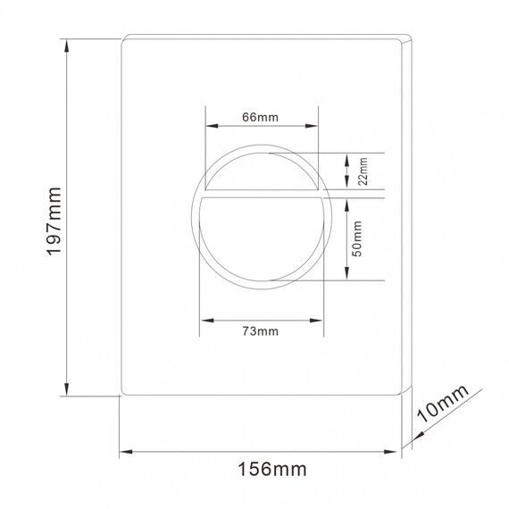 Кнопка смыва пневматическая Abber AC0126MB, чёрный матовый - фото 2