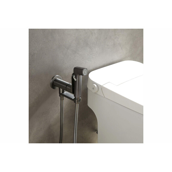 Набор для гигиенического душа Aquatek Альфа AQ1919BGM (со скрытой частью) оружейная сталь - фото 5