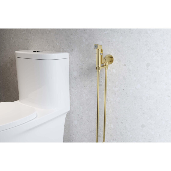 Набор для гигиенического душа Aquatek Альфа AQ1919BG (со скрытой частью) золото шлифованное - фото 3