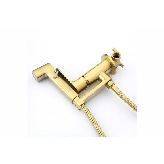 Набор для гигиенического душа Aquatek Альфа AQ1919BG (со скрытой частью) золото шлифованное - фото 7