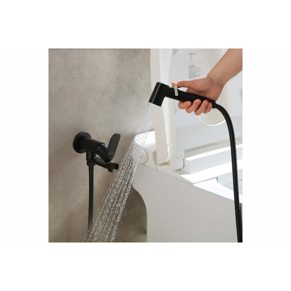 Набор для гигиенического душа Aquatek Альфа AQ1919MB (со скрытой частью) чёрный матовый - фото 7