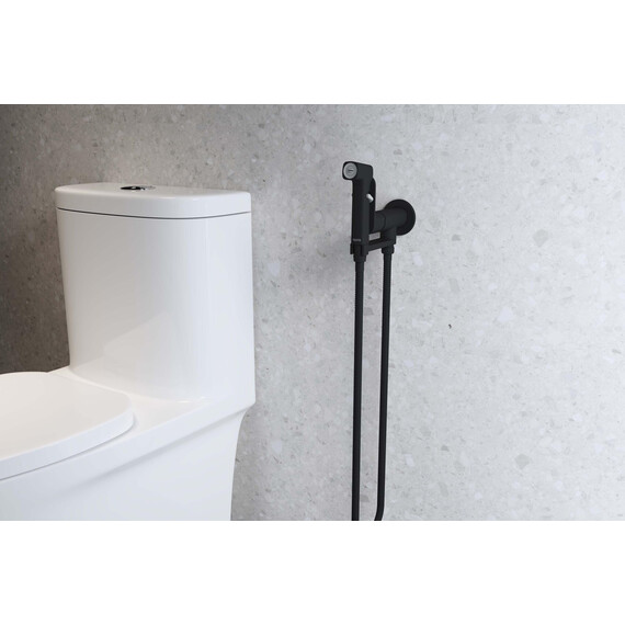 Набор для гигиенического душа Aquatek Альфа AQ1919MB (со скрытой частью) чёрный матовый - фото 3