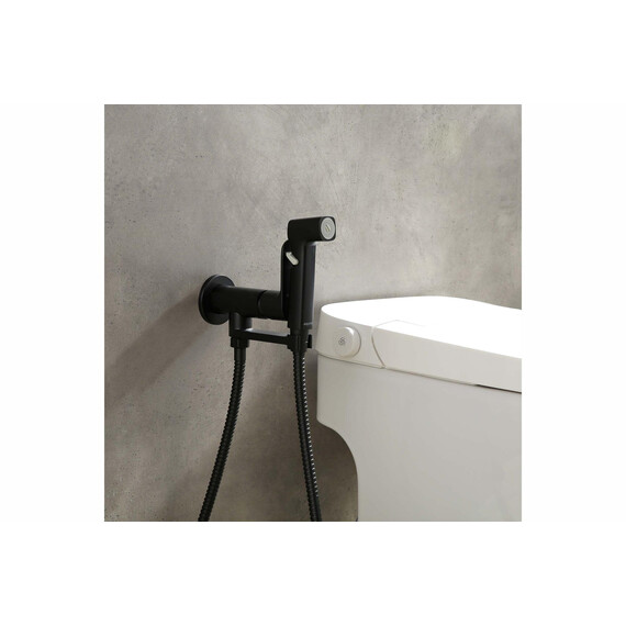 Набор для гигиенического душа Aquatek Альфа AQ1919MB (со скрытой частью) чёрный матовый - фото 4