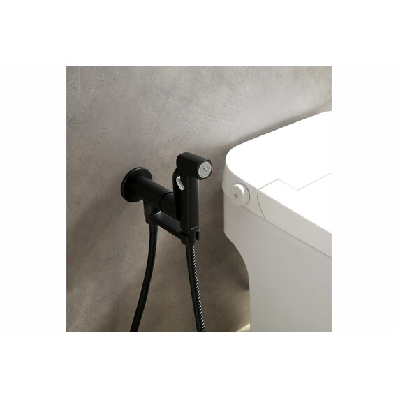 Набор для гигиенического душа Aquatek Альфа AQ1919MB (со скрытой частью) чёрный матовый - фото 6