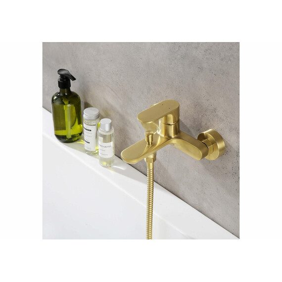 Смеситель для ванны Aquatek Альфа AQ1940BG, золото шлифованное - фото 4