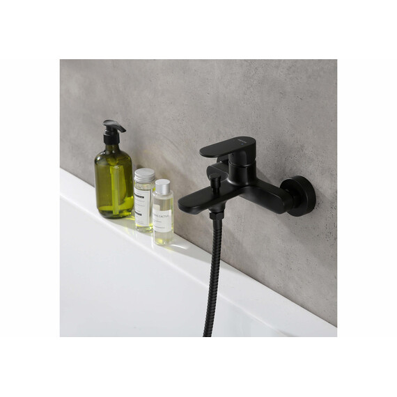 Смеситель для ванны Aquatek Альфа AQ1940MB, чёрный матовый - фото 5