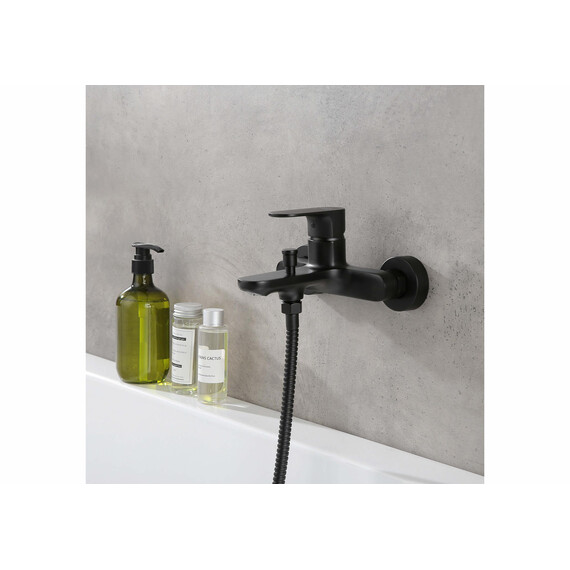 Смеситель для ванны Aquatek Альфа AQ1940MB, чёрный матовый - фото 6