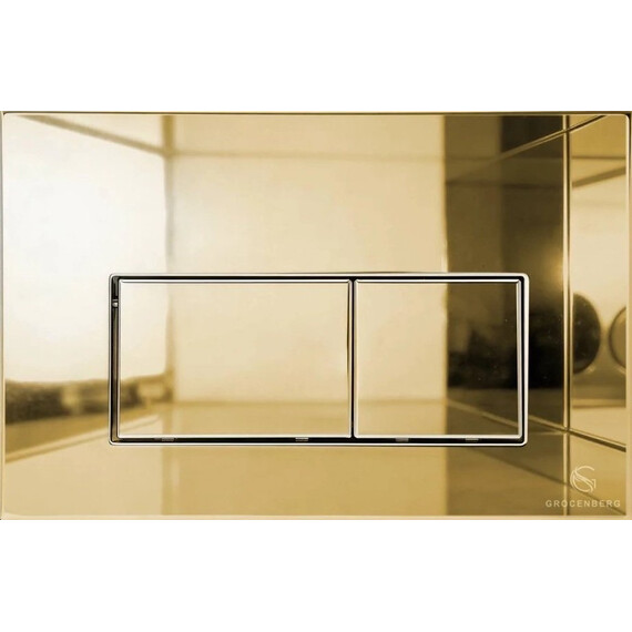 Инсталляция для подвесного унитаза Grocenberg GS3050-KM3070GO с кнопкой смыва золото - фото 2