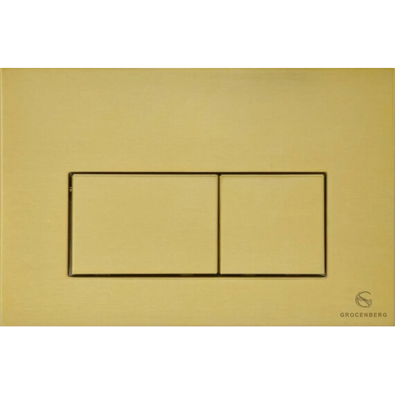 Инсталляция для подвесного унитаза Grocenberg GS3050-KM3070MG с кнопкой смыва золото матовое - фото 2